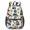 Police White Pattern, variant on Police and Megaphone Blue Pattern 17" Waterproof Oxford School Backpacks for Teens, S-Shape Padded Straps, for School, Travel, Hiking, Camping