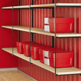 thumbnail image 4 of QinaQin Heavy-Duty Steel Container Racking, Three-Tier 60-Inch x 22-Inch Storage Shelves, with a Load Capacity Of 1100 Lbs, Suitable for Transportation Or Cargo Storage, 4 of 8