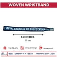 thumbnail image 2 of Woven Wristband – Flag Royal Canadian Air Force Ensign – Canadá – P1424 | Adjustable Fabric Bracelet, Travel Souvenir, Lightweight Everyday Accessory, 2 of 8