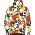 thumbnail image 7 of Salouo Colorful Balls Pattern Men's Fall Hoodie Sweatshirt,Sport Hoodie with Pockets for Men Pullover Casual Hooded Sweatshirt-Small, 7 of 7