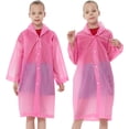 thumbnail image 4 of Ponchos Chubasqueros para niños, Reutilizables, Chaquetas de Lluvia para niños y niñas, Emergencia con Capucha para Viajes Familiares de Disney al Aire Libre, 4 of 5
