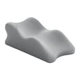 thumbnail image 4 of Almohada para piernas y rodillas, cojín de apoyo para piernas, ergonómico, liviano, suministros portátiles, almohada de espuma viscoelástica, almohada gris, 4 of 8