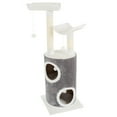 thumbnail image 4 of PETMAKER 45in Cat Tree with Perches, Condo, Scratch Posts, and Toys (Gray), 4 of 6