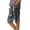 Black_#01, variant on Womens Bermuda Shorts Knee Length Dressy Causal Elastic Waist Buttons Linen Shorts Summer Beach Shorts with Pockets,Red 2XL