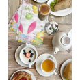thumbnail image 4 of Happy Easter Kitchen Dish Towels for Drying Dishes Set of 3, Spring Watercolor Bunny Eggs Flower Grey Plaid Waffle Weave Microfiber Hand Tea Bathroom Towels Quick Dry & Absorbent Towel 15.7x23.6, 4 of 7