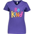 thumbnail image 3 of Inktastic Be Kind Inspirational Quote in Color Women's V-Neck T-Shirt, 3 of 5