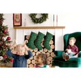 thumbnail image 2 of Christmas Stockings Gingerbread Man Pattern Green 3 Pack 14.8 Inch, 2 of 5