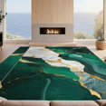 thumbnail image 2 of Design&I 4'x6' Washable Area Rug Snag-Free Skid-Resistant Medium Round Abstract Interlocking Veined Borders Swirl Center Minimalist for Home Office, Under Desk, 2 of 7