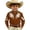 Coffee, variant on Girls Tshirts Kids Western Frontier Button Down Denim Long Sleeve Casual Girls Tops Beige 4-5 Years