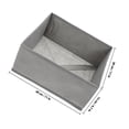 thumbnail image 4 of DEEPCRAFF 6Pcs Lingerie Storage Organizer Grey Nonwovens Socks Organization for, 4 of 8
