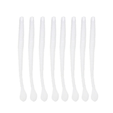 8Pcs/Set Artificial Bait Simulated Easy to Throw Soft Artificial Noodle Worm Fishing Lure for Outdoor