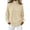 Beige, variant on Oversized Sweater for Women 2026 Knit Sweater | Mock Neck, Soft Stretchy Fabric, Decorative Gold Button, Loose Fit Fall Pullover Sweater, Cozy Going Out Tops for Winter QURATI