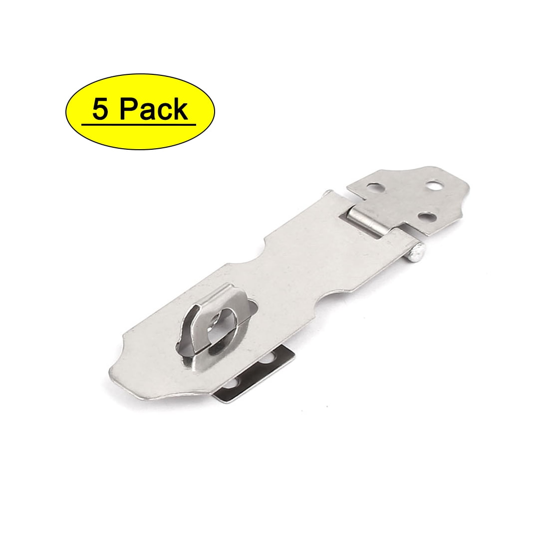 Cupboard Drawer  Padlock Door Latch Lock Hasp Staples 5pcs