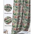 thumbnail image 3 of Vintage Flowers Blackout Curtains for Bedroom Living Room Darkening Curtains 90 Inch Spring Pink Green Floral Country Leaves Birds Black Out Window Curtain Privacy Window Treatment Drapes 52"x90"x2, 3 of 9