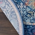 thumbnail image 4 of Nourison Global Vintage Distressed Blue/Multicolor 4' x ROUND Area Rug, (4' Round), 4 of 8