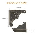 thumbnail image 2 of Uxcell 30pcs Vintage Corner Protector 1.5"x1.5"x0.3" for Table Box, Bronze, 2 of 5