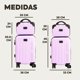 thumbnail image 5 of Set de 4 Maletas de Viaje Rígidas 20 y 18 Pulgadas con 2 Neceseres de 11 Pulgadas Equipaje Ligero con Ruedas 360 y Candado TSA Seraphiel, 5 of 6