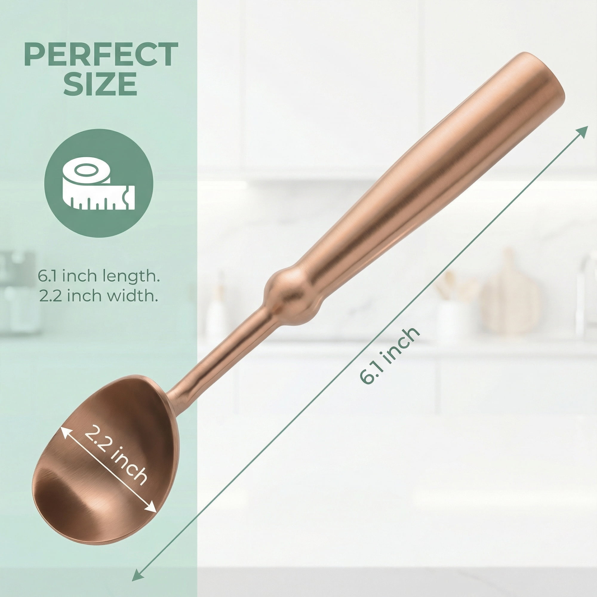 Unique Bargains Stainless Steel Ice Cream Scoop for Easy Release Rose Gold