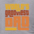 thumbnail image 3 of CafePress - Worlds Grooviest Dad Men's Deluxe T Shirt - Mens Tri-blend T-Shirt, 3 of 4