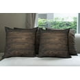 thumbnail image 6 of Ambesonne Chocolate Throw Pillow Cover 4 Pack, Vintage Hardwood, 18", Brown, 6 of 7