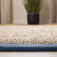 thumbnail image 3 of SAFAVIEH Natural Fiber Arbor Bordered Area Rug, Natural/Light Navy, 4' x 4' Square - Coastal Design, Natural & Light Navy, Seagrass, Ideal for Entryway, Kitchen, Living Room, Office, 3 of 10