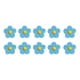 thumbnail image 5 of Advancent 10 Uds. Parche de flores para planchar sin planchar suministros de emergencia autoadhesivos duraderos prácticos para DIY Jeans zapatos azul Type2 NO2 Advancent CBP233652, 5 of 6