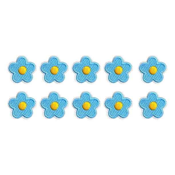 Advancent 10 Uds. Parche de flores para planchar sin planchar suministros de emergencia autoadhesivos duraderos prácticos para DIY Jeans zapatos azul Type3 NO3 Advancent HA061188-03B