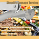 thumbnail image 4 of Pinzas para dar vuelta a las salchichas de barbacoa, pinzas para parrilla de salchichas de barbacoa, pinzas para embutir salchichas de barbacoa, pinzas de cocina de mango largo para dar vuelta a las, 4 of 8