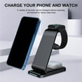 thumbnail image 3 of Wireless Charging Rack Multifunctional 3 In 1 Wireless Charging Base with Fast Charging Speed for Mobile Phone Intelligent Watch Earphone Box, 3 of 9