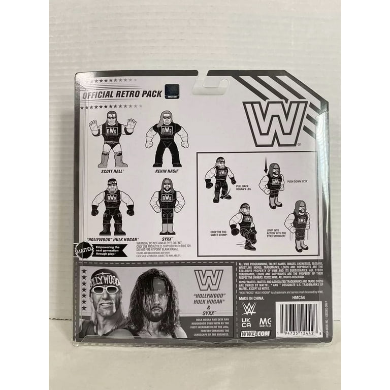 WWE HOLLYWOOD HULK HOGAN & SYXX Mattel Retro NWO WCW figure 2 pack