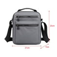 thumbnail image 7 of Segolike Men' Cross Body Bag Zipper Lightweight Travel Bag Utility Shoulder Bags Satchel Bag for Hiking, Work ,Traveling ,Cycling ,Adults Deep Gray, 7 of 7