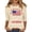Beige, variant on Women's 250th Anniversary USA Slogan Graphic Tee, 3/4 Sleeve American Flag Top, Casual Independence Day Celebratory Shirt