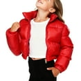 thumbnail image 5 of ATOGUTA Girls Down Winter Coat Quilted Puffer Jacket Warm Hooded Parka Snow Coats Size 1T-10 Red, 5 of 6