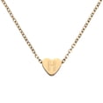 thumbnail image 1 of Collar con Inicial en Forma de Corazón para Mujeres, Cadena de Acero Inoxidable Baño de Oro de 18K, Collares Personalizados con Letra H para Regalos de Joyería para Mujeres, Tono Dorado, 1 of 6