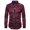 Red, variant on Men Splicing Punk Steam Business Leisure Long-sleeved Shirt Top Blouse Black S