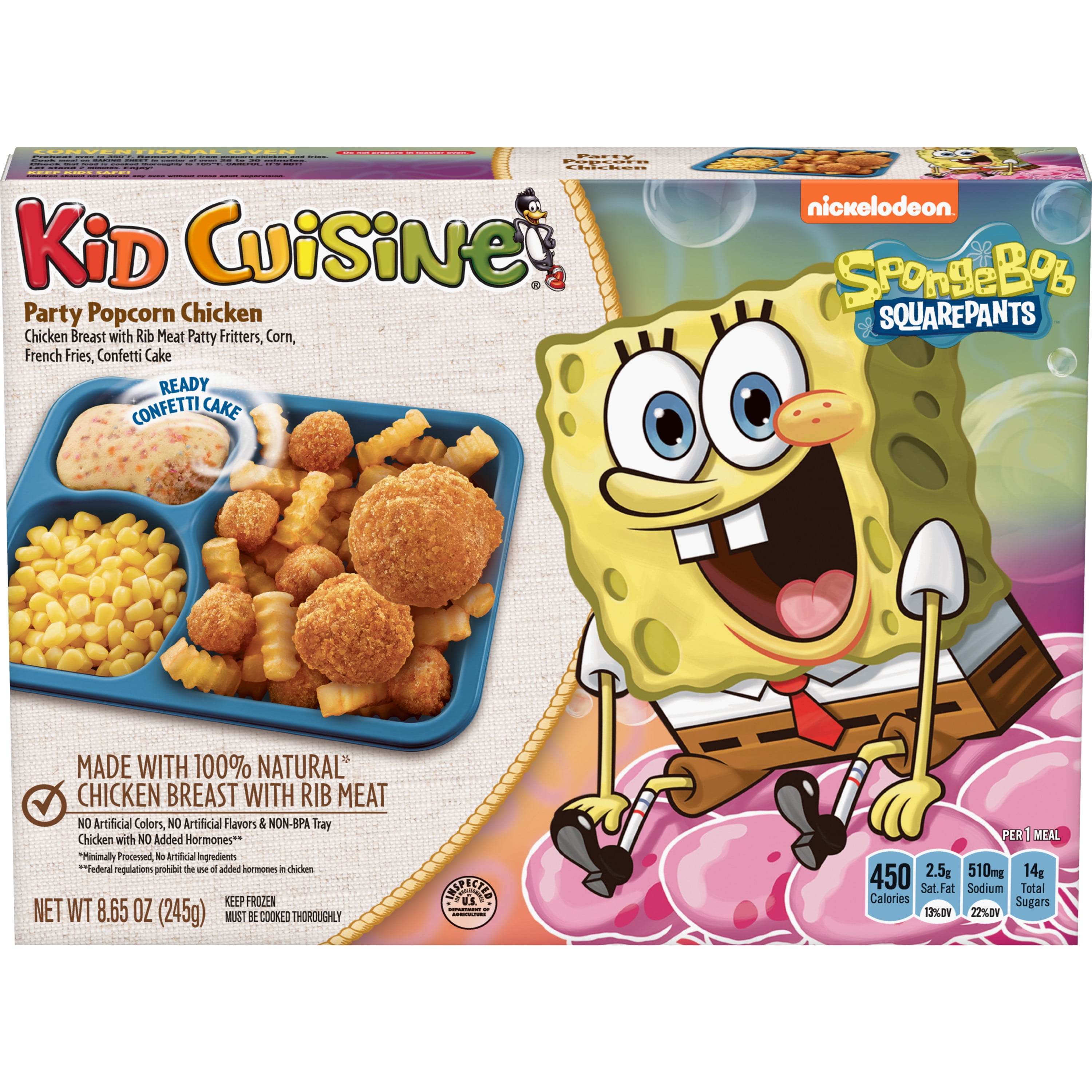 Kid Cuisine Pop Star Popcorn Chicken Frozen Meal With Corn, French