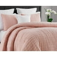 thumbnail image 2 of Swift Home  Crinkle Enzyme Wash Oversized Coverlet/Bedspread Quilt Sets Coral Twin/Twin XL 2 Piece, 2 of 3