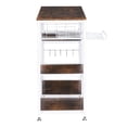 thumbnail image 6 of Veryke Kitchen Rack, Bakers Racks, Kitchen Corner Rack, Kitchen Shelving and Storage, Microwave Stand for Spice Rack Organizer Workstation, Brown, 6 of 6