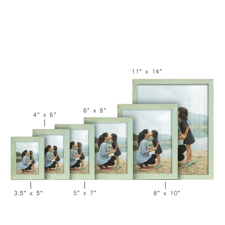 4x6 Wood Grain Picture Frame - Seafoam Green - Walmart.com