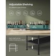 thumbnail image 3 of Estante de tela para zapatos SONGMICS de 2 niveles, 12 pares, color negro, 3 of 7