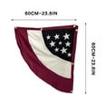 thumbnail image 3 of ZZkhGO Patriotic Flag Door Frame Decoration, Waterproof Fade Resistant Embroidered Hanging Banner, Durable Brass Grommets Lock Stitching for Independence Day Yard House Display, 3 of 7