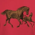 thumbnail image 3 of CafePress - Chestnut Mare And Foal Dark T Shirt - Men's Classic Graphic Cotton T-Shirt, 3 of 4