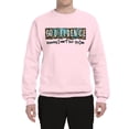 thumbnail image 2 of Wild Bobby Godfidence- Knowing I Can't But He Can Blue and Brown Cheetah Print Inspirational/Christian Unisex Crewneck Sweatshirt, Light Pink, 3X-Large, 2 of 6