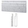 thumbnail image 4 of Italian Carrara White Marble Polished 5 X 12 Baseboard - Box of 5 Pcs., 4 of 4