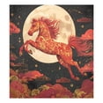 thumbnail image 3 of Dailycode Dishwasher Magnet Cover Magnetic Fridge Door Cover Home Kitchen Decor, Red Horse Galloping under Moon, 23"x 26", 3 of 6