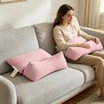 thumbnail image 5 of Buckwheat Hull Neck Support Pillow Set Removable Washable Triangular Pillow for Office Naps Lower Back Support and Home Sleep, 5 of 6