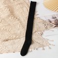 thumbnail image 2 of Sunjoy Tech 1 Pair Japanese Style Thickened Coral Fleece Solid Color Thigh Stockings Autumn Winter Women Warm Over Knee Socks, 2 of 2