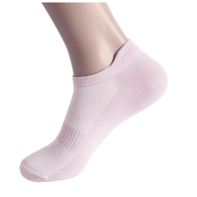 FhsagQ Chaussettes Femmes Chaussettes Blanches Chaussettes de Sport Chaussettes de Course en Maille Respirante Chaussettes d'Été pour Femmes Couleur Fines Chaussettes Bateau Chaussettes pour Femmes Sans Entrejambe Teddy Chaussettes Femmes Blanches Rouges Taille Unique