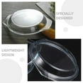 thumbnail image 2 of Miangastore Clear Reusable Microwave Splatter Cover Oil proof Protector 17.8cm 2pcs, 2 of 8