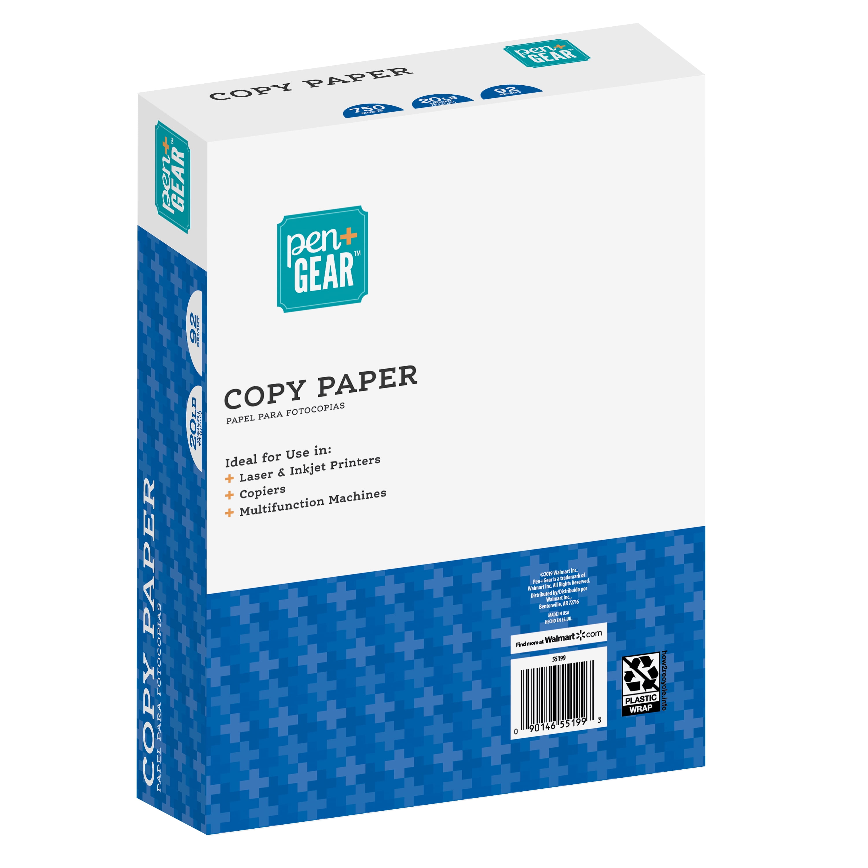 Pen + Gear White Glossy Inkjet Photo Paper, 4 in x 6 in, 8.5 mil, 300 Sheets, 55161c, Size: 6 Pack | 300 Sheets